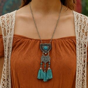 Turquoise Bohemian Necklace NWT